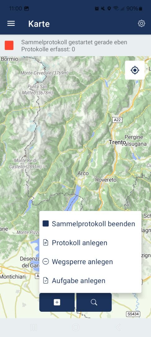 Sammelprotokoll Infra